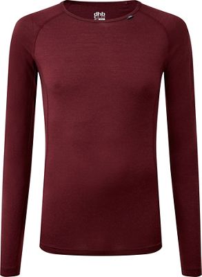 dhb Merino Short Sleeve Base Layer (M_200) - Dark Red - XXL, Dark Red